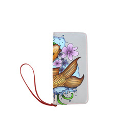 Koi Fish Women's Clutch Wallet (Model 1637)