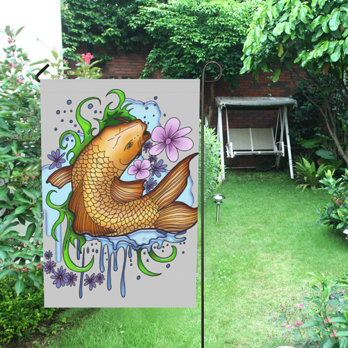 Koi Fish Garden Flag 28''x40'' （Without Flagpole）