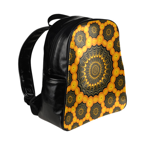 Fractal spider webs Multi-Pockets Backpack (Model 1636)