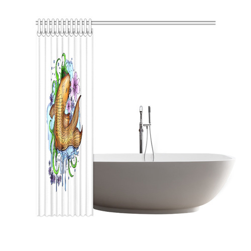 Koi Fish Shower Curtain 69"x70"