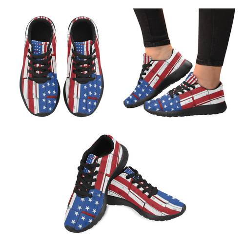 USA by Nico Bielow Kid's Running Shoes (Model 020)