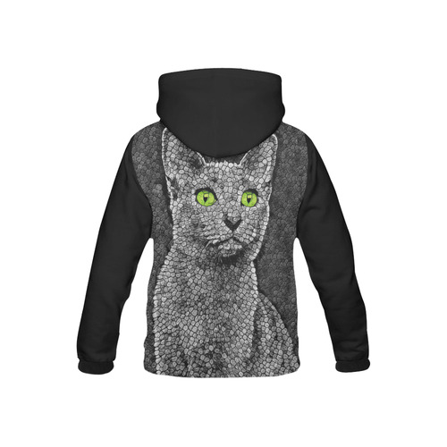 RUSSIAN BLUE KITTY 4 KIDS II All Over Print Hoodie for Kid (USA Size) (Model H13)