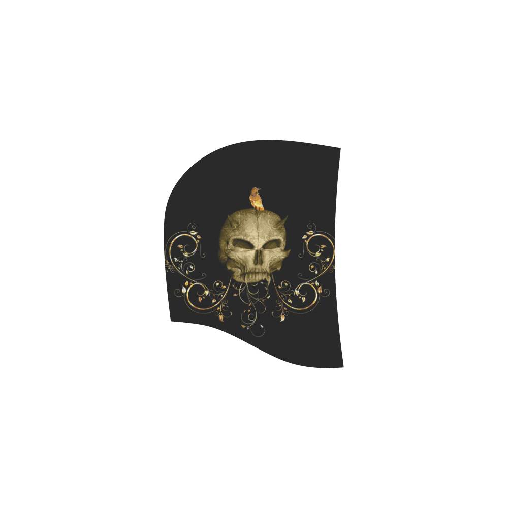 The golden skull All Over Print Sleeveless Hoodie for Women (Model H15)