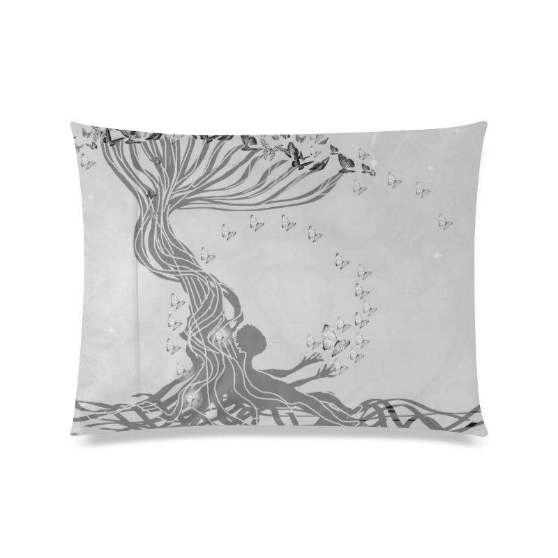 arbre a papillon butterflies tree Custom Zippered Pillow Case 20"x26"(Twin Sides)