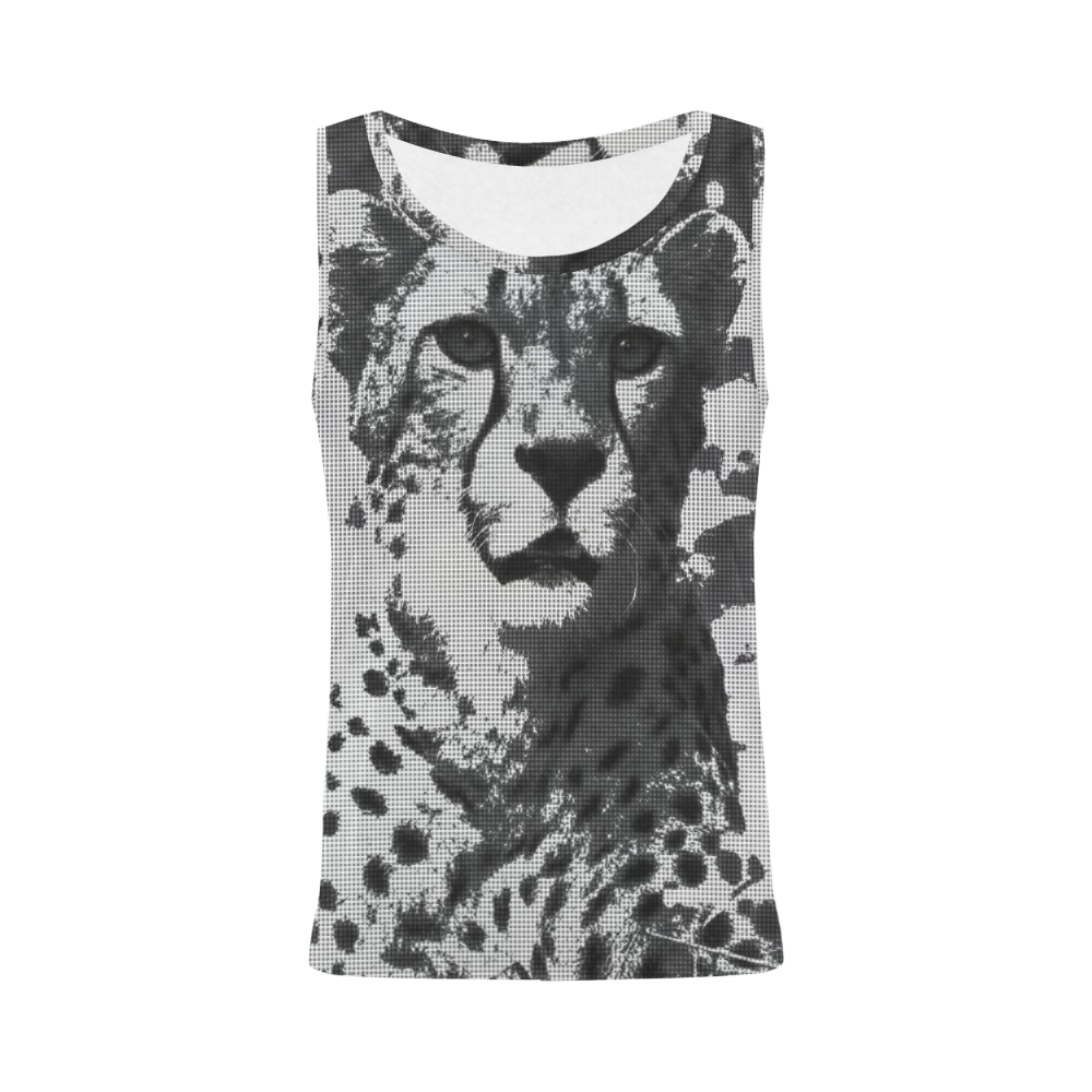 Urban Pop Art Cheetah by JamColors All Over Print Tank Top for Women (Model T43)