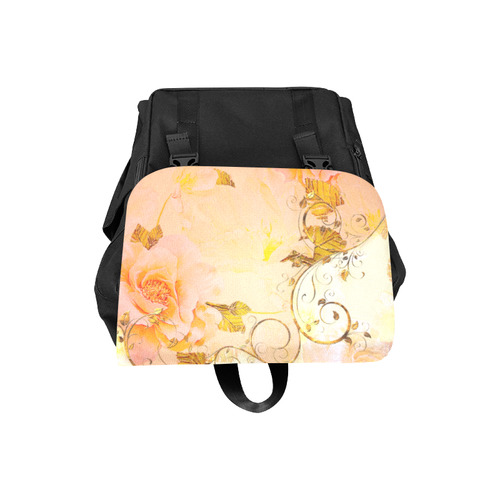 Beautiful flowers in soft colors Casual Shoulders Backpack (Model 1623)