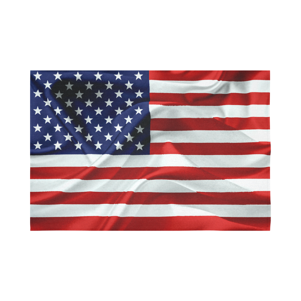 America Flag Banner Patriot Stars Stripes Freedom Cotton Linen Wall Tapestry 90"x 60"