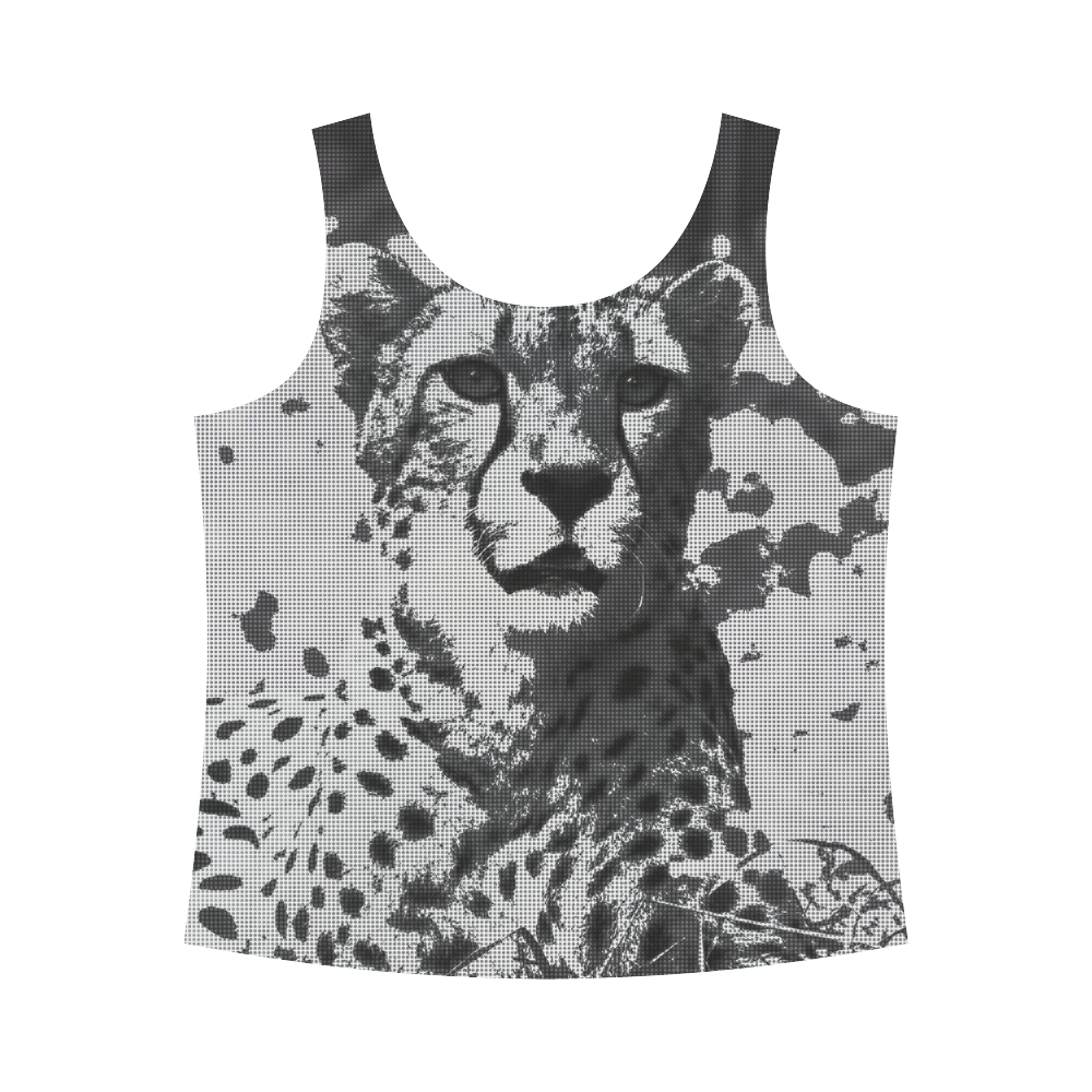 Urban Pop Art Cheetah by JamColors All Over Print Tank Top for Women (Model T43)