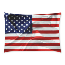 America Flag Banner Patriot Stars Stripes Freedom Custom Rectangle Pillow Case 20x30 (One Side)