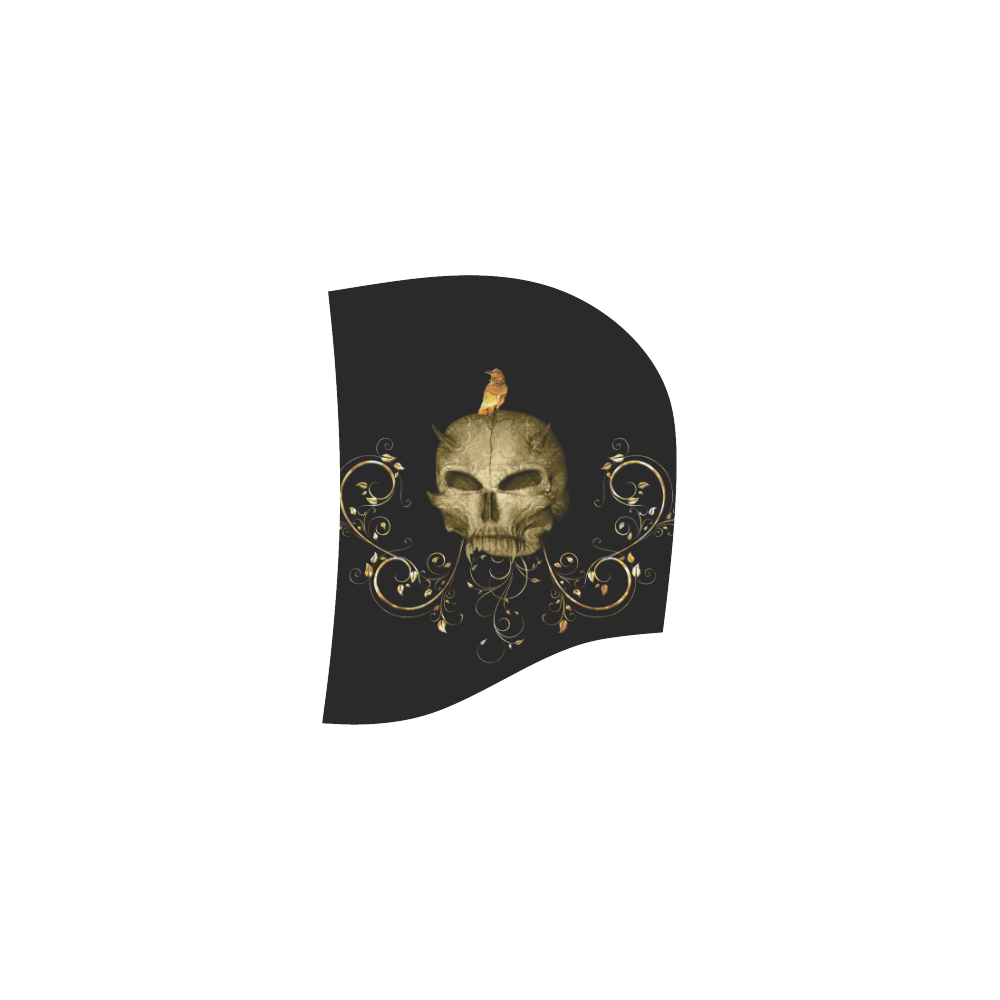 The golden skull All Over Print Sleeveless Hoodie for Women (Model H15)