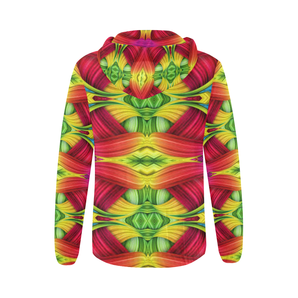 Annabellerockz,dvine in colors-hoodie All Over Print Full Zip Hoodie for Women (Model H14)