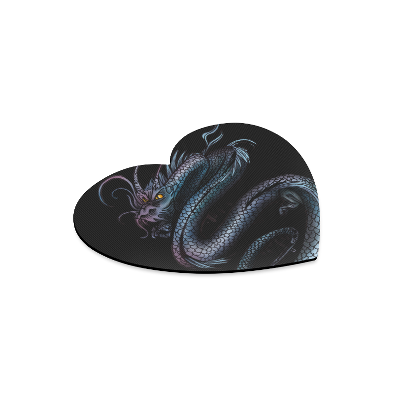 Dragon Swirl Heart-shaped Mousepad