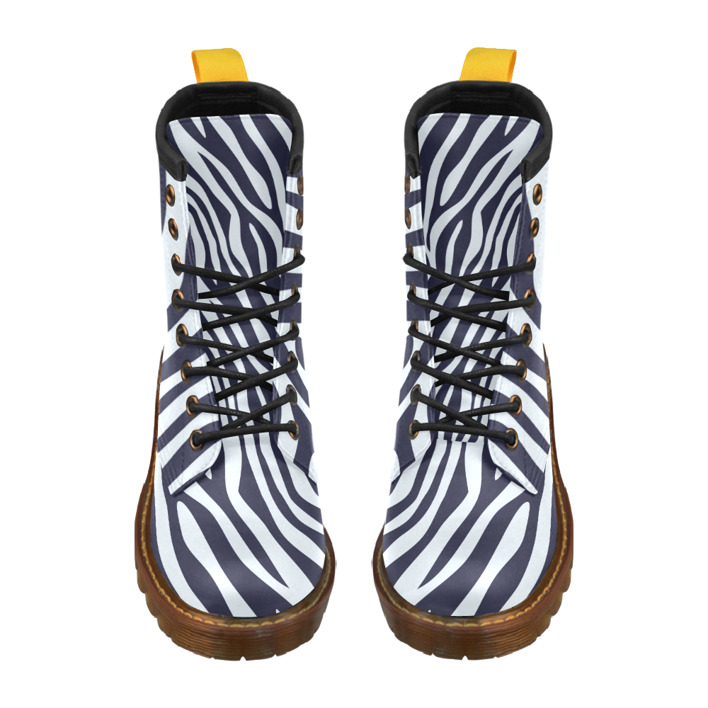 zebra pattern mens boots High Grade PU Leather Martin Boots For Men Model 402H