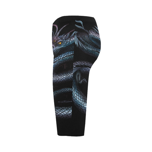 Dragon Swirl Hestia Cropped Leggings (Model L03)