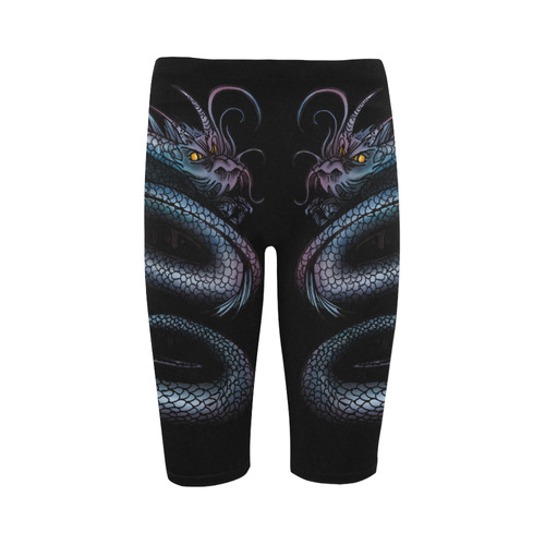 Dragon Swirl Hestia Cropped Leggings (Model L03)