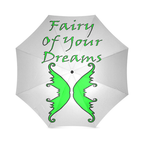 Fairy Of Your Dreams Green Foldable Umbrella (Model U01)