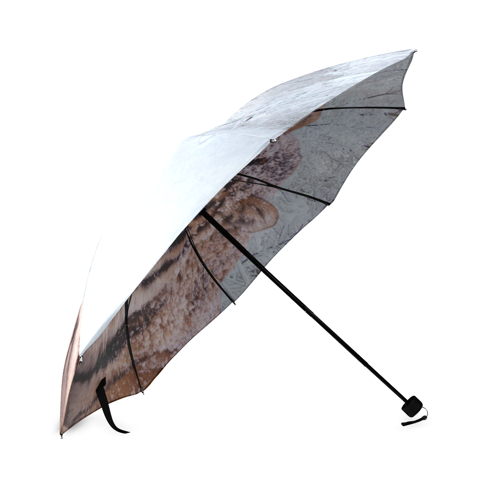 Tiger and Snow Foldable Umbrella (Model U01)