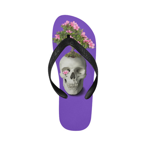 Bonsai Skull Flip Flops for Men/Women (Model 040)