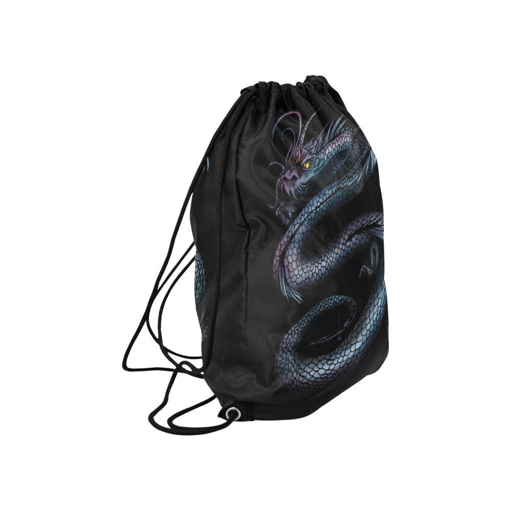 Dragon Swirl Large Drawstring Bag Model 1604 (Twin Sides)  16.5"(W) * 19.3"(H)