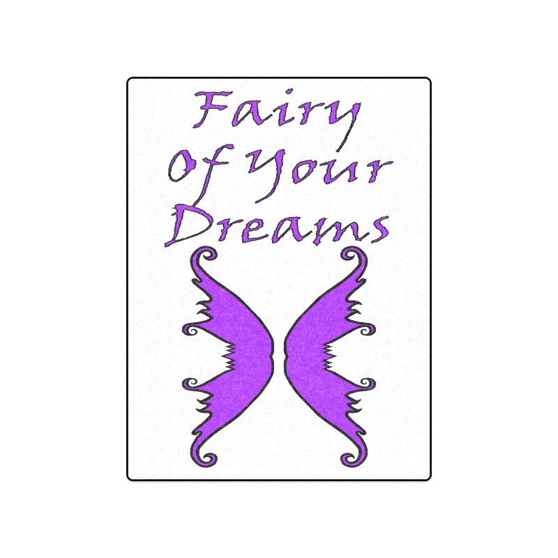 Fairy Of Your Dreams Purple Blanket 50"x60"