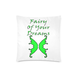 Fairy Of Your Dreams Green Custom Zippered Pillow Case 18"x18"(Twin Sides)