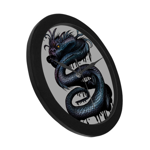 Dragon Swirl Circular Plastic Wall clock