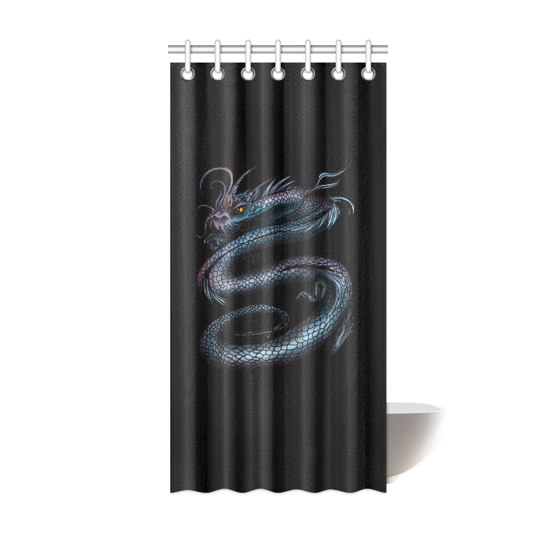 Dragon Swirl Shower Curtain 36"x72"