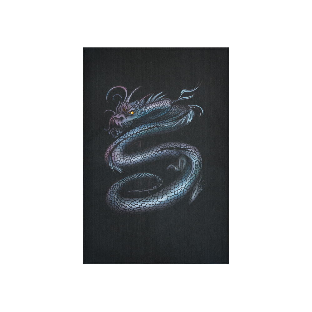 Dragon Swirl Cotton Linen Wall Tapestry 40"x 60"