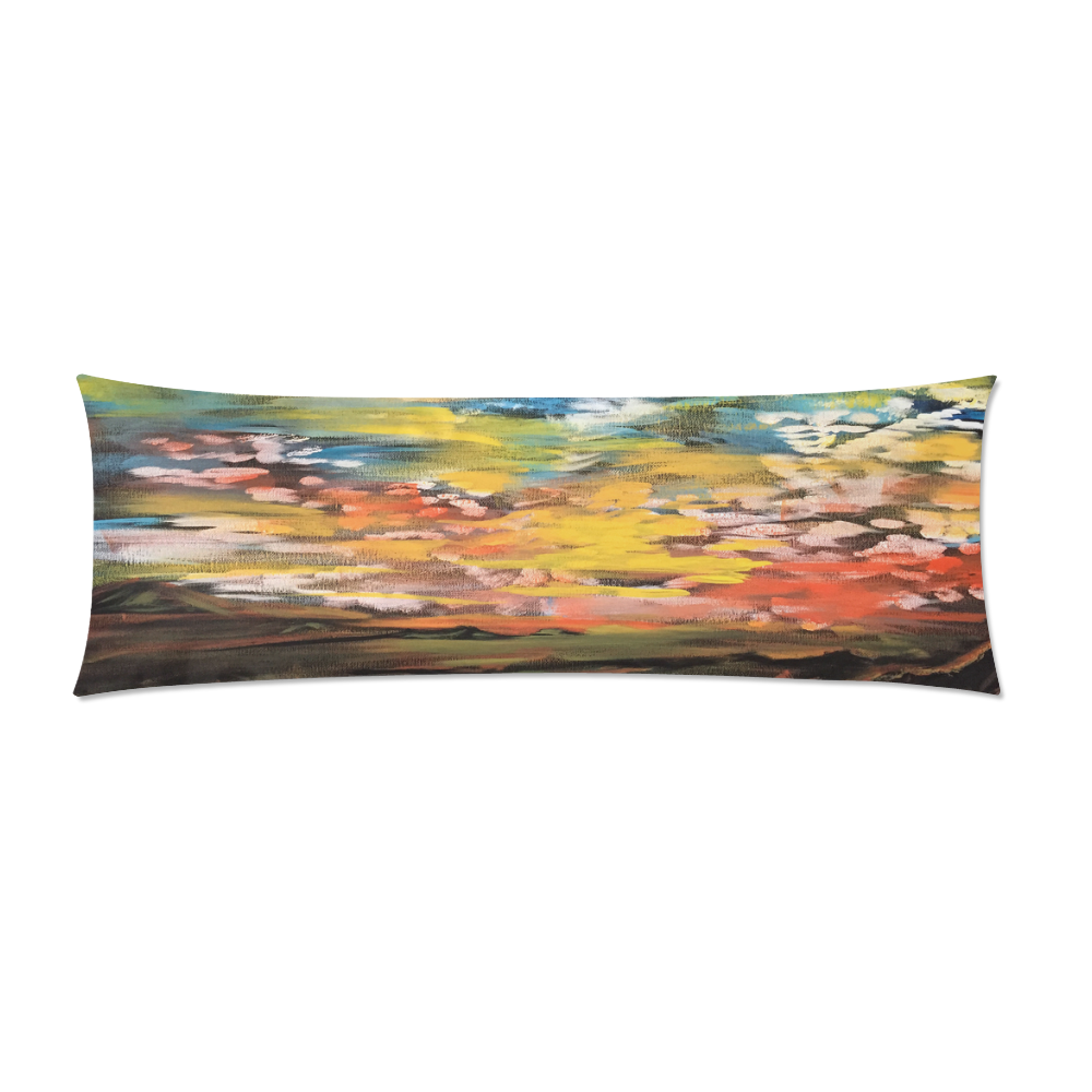 Sundown Custom Zippered Pillow Case 21"x60"(Two Sides)