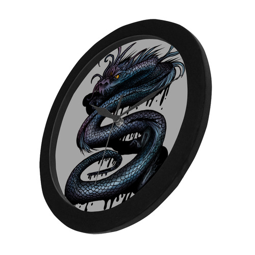 Dragon Swirl Circular Plastic Wall clock