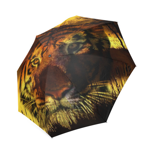 Tiger Face Foldable Umbrella (Model U01)