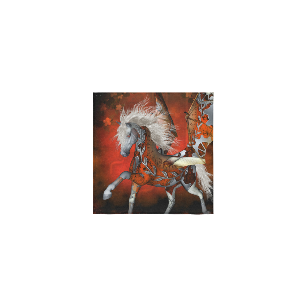 Awesome steampunk horse with wings Square Towel 13“x13”