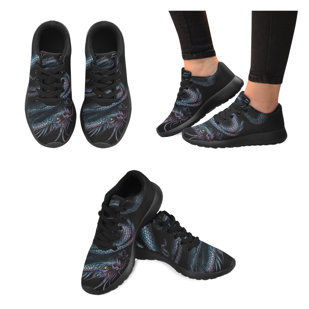 Dragon Swirl Men’s Running Shoes (Model 020)
