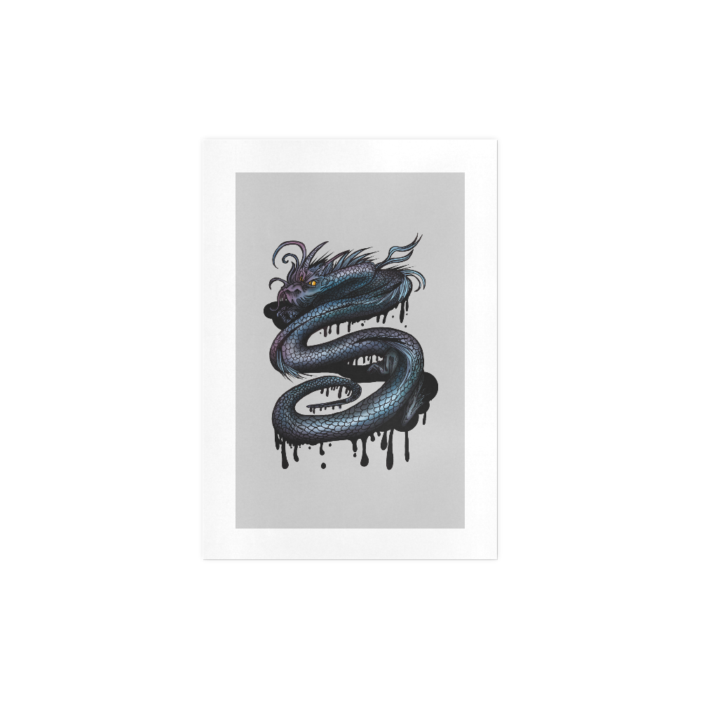 Dragon Swirl Art Print 7‘’x10‘’
