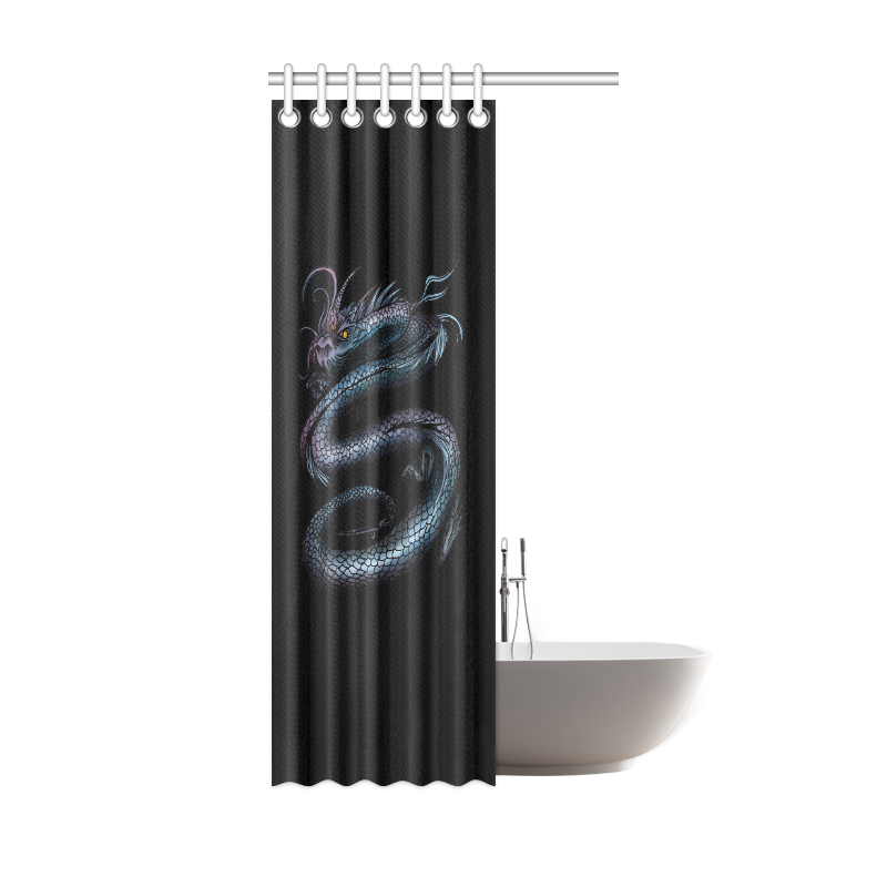 Dragon Swirl Shower Curtain 36"x72"