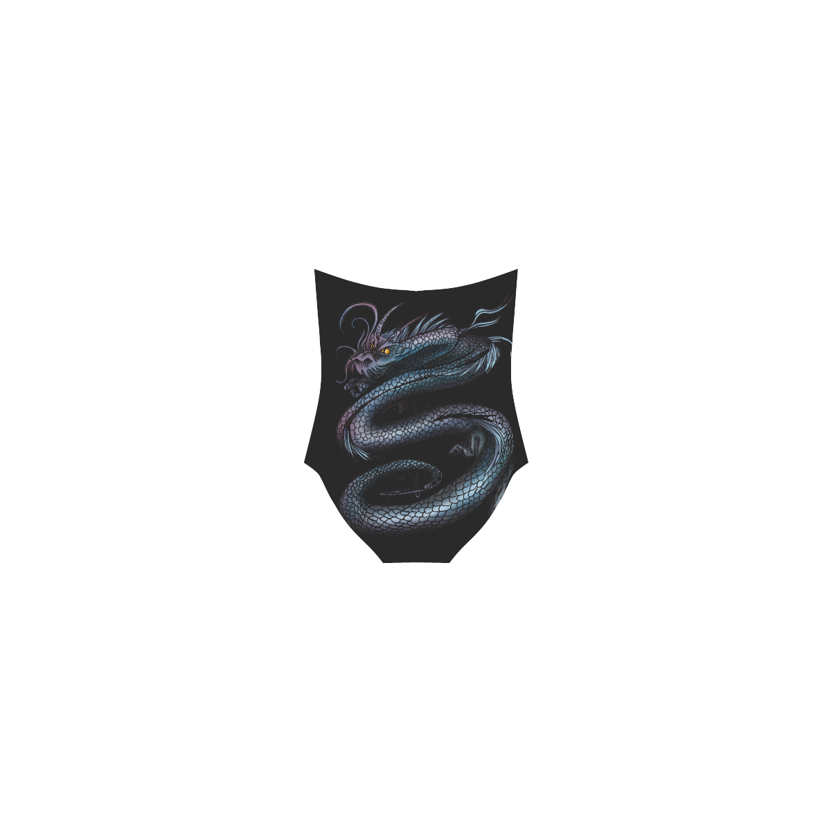 Dragon Swirl Strap Swimsuit ( Model S05)