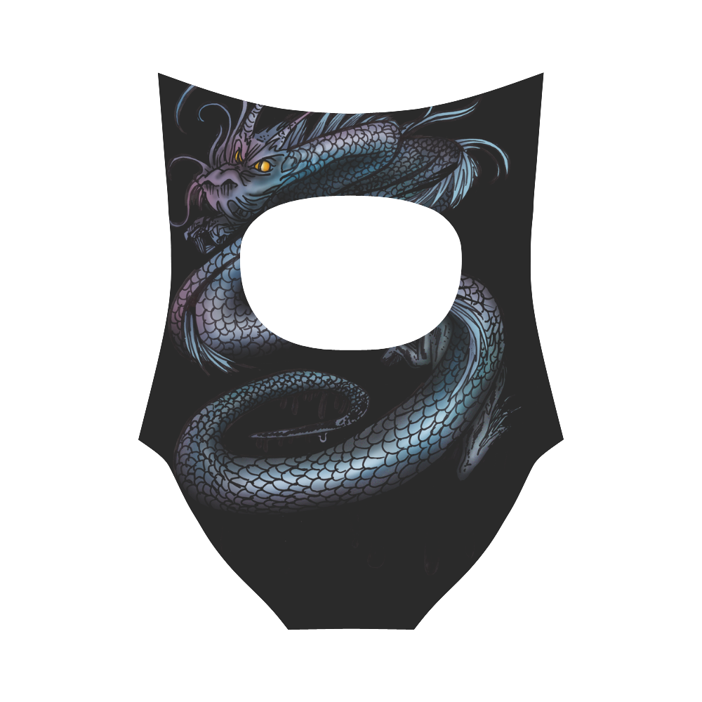 Dragon Swirl Strap Swimsuit ( Model S05)