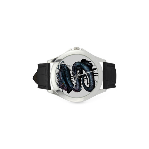 Dragon Swirl Women's Classic Leather Strap Watch(Model 203)