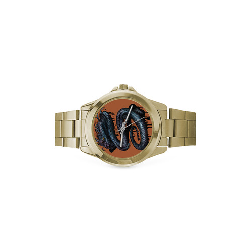 Dragon Swirl Custom Gilt Watch(Model 101)