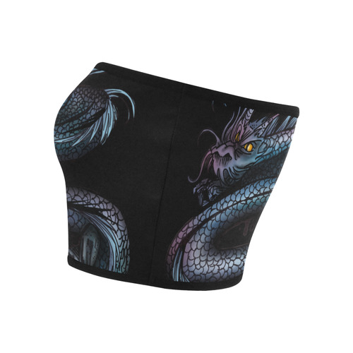 Dragon Swirl Bandeau Top