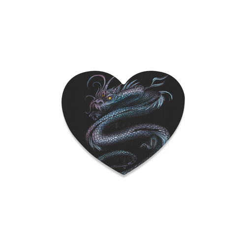 Dragon Swirl Heart Coaster