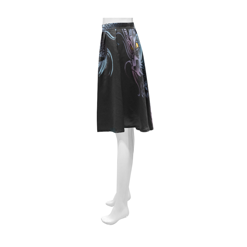 Dragon Swirl Athena Women's Short Skirt (Model D15)