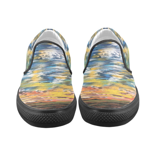 Sundown Men's Unusual Slip-on Canvas Shoes (Model 019)