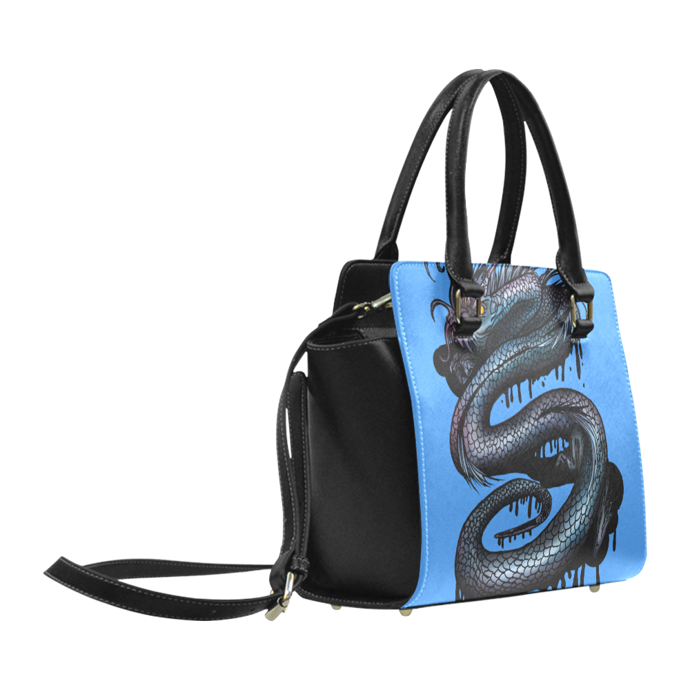 Dragon Swirl Classic Shoulder Handbag (Model 1653)