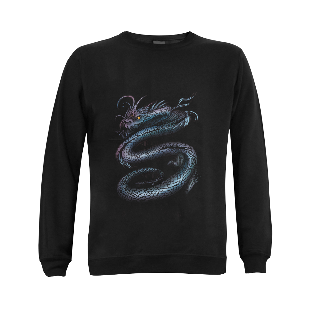 Dragon Swirl Gildan Crewneck Sweatshirt(NEW) (Model H01)