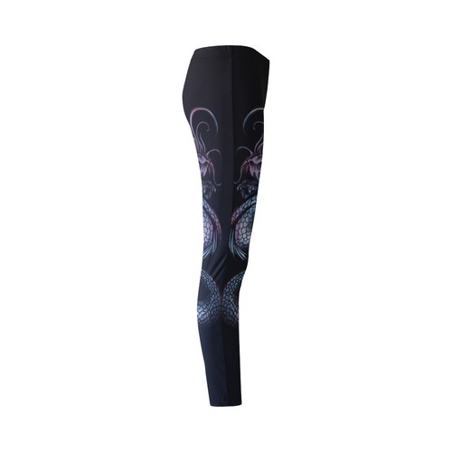 Dragon Swirl Cassandra Women's Leggings (Model L01)