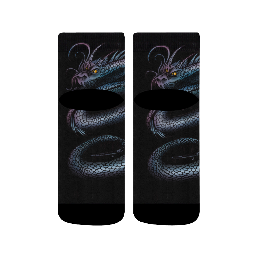 Dragon Swirl Quarter Socks