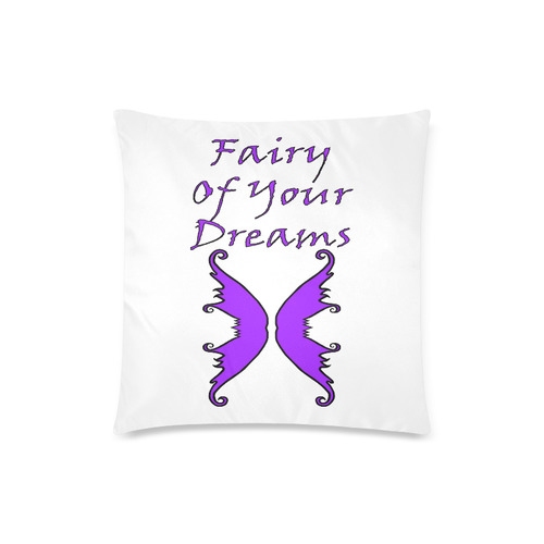 Fairy Of Your Dreams Purple Custom Zippered Pillow Case 18"x18"(Twin Sides)