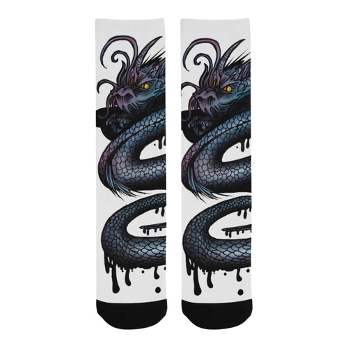 Dragon Swirl Trouser Socks