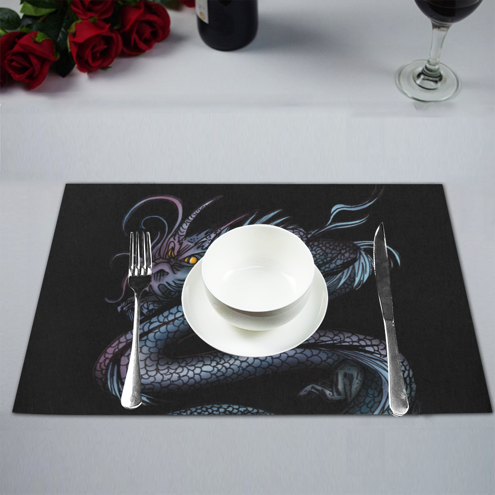 Dragon Swirl Placemat 12’’ x 18’’ (Two Pieces)